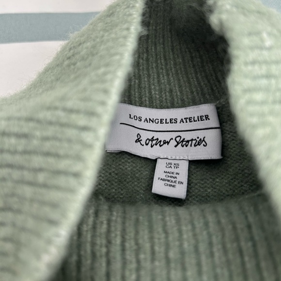 & Other Stories cropped mock neck sweater - Picture 2 of 5